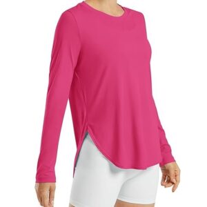 G4Free Women's UPF 50+ UV Shirts Long Sleeve Workout Sun Shirt Outdoor Gym Hiking Tops Quick Dry Lightweight