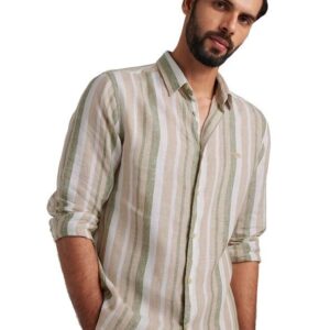 Andamen Khaki Men's Linen Shirt