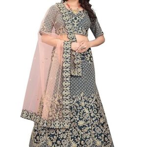 NETRA FASHION Traditional Women's Heavy Embroidered Semi Stitched Designer Lehenga Choli Bollywood Choli Woman Bridal Reception wear