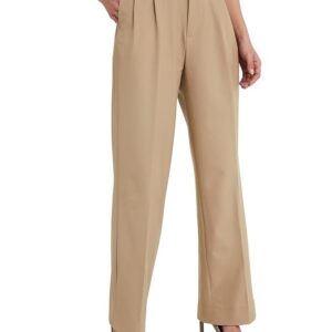 Amazon Brand - Symbol Women's Wide Leg Formal Trouser (High Rise | Ankle Length |Formal Pants | Office Wear | Available in Plus Size)