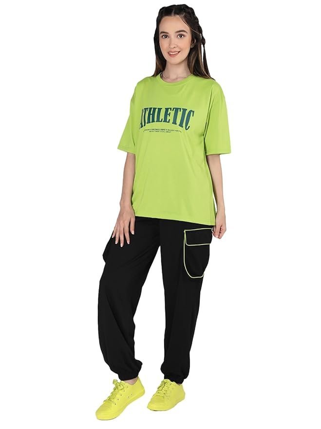 CHKOKKO Casual Co ord Set For Women Stylish Summer Wear Cord Half Sleeves Round Neck Track Suit Latest Coords Travelling Outfit Western Ladies Co ords