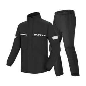 CLUB BOLLYWOOD Meadawgs®Rain Suit for Men Loose Fit Breathable Waterproof Reflective Strip Rain Coat M|Clothing, Shoes & Accessories | Coats & Jackets|1 Set Rain Suit (Jacket and Pants)